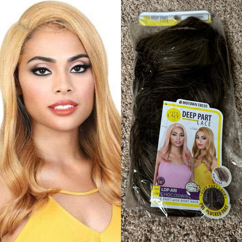 Motown Tress Synthetic Deep Part Lace Wig - LDP-ARI in Chocoswirl